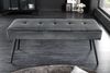 riess-ambiente Sitzbank BOUTIQUE 100cm dunkelgrau / schwarz (Einzelartikel, 1-St), Wohnzimmer · Samt · Metall · Esszimmer· Flur · Schlafzimmer Bild 4