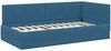 vidaXL Eckbettgestell mit Kopfteil Blau 100 cm x 200 cm Samt 42016275 Bild 4