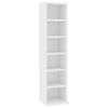 vidaXL CD-Schrank Weiß 21x20x88 cm Holzwerkstoff 800351 Bild 3