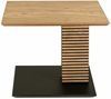 Beistelltisch höhenverstellbar Cleo 55x47x47 Furnier Schwarz/Wildeiche Bild 3