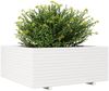 vidaXL Pflanzkübel Weiß 110x110x49,5 cm Massivholz Kiefer 3282545 Bild 4