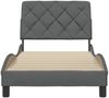 vidaXL Bettgestell ohne Matratze Dunkelgrau 90x190 cm Stoff 3310567 Bild 5