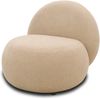 DOMO. collection Sessel 700 016, Polstersessel, rund, gepolsterte Rückenlehne, Füße mit Filzgleitern, Armsessel, Polsterganitur, 73 x 75 x 76 cm (BxTxH), braun Bild 3