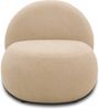 DOMO. collection Sessel 700 016, Polstersessel, rund, gepolsterte Rückenlehne, Füße mit Filzgleitern, Armsessel, Polsterganitur, 73 x 75 x 76 cm (BxTxH), braun Bild 2