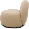 DOMO. collection Sessel 700 016, Polstersessel, rund, gepolsterte Rückenlehne, Füße mit Filzgleitern, Armsessel, Polsterganitur, 73 x 75 x 76 cm (BxTxH), braun Bild 4