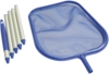 Steinbach Poolkescher flach 24 x 32 cm | blau | mit teilbarer Aluminiumstange bis 150 cm