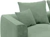 Vente-unique - PINETA Sofa Samt Grün - B 180 cm x H 67 cm x L 230 cm Bild 4