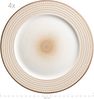 Premium Tafelservice für 4 Personen in Gastronomie-Qualität, 8-teiliges modernes Teller Set in einzigartigem Vintage Stil, Weiß Bild 2
