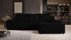 Selsey 'Neluro' Ecksofa mit Schlaffunktion & Bettkasten, Chenille wasserabweisend, Universal, Schwarz Bild 2