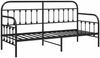 vidaXL Tagesbettrahmen Schwarz 80 x 200 cm Pulverbeschichteter Stahl 42002629 Bild 4
