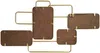 Vente-unique - OMAYA Spiegel Metall Gold - B 3,5 cm x H 85 cm x L 45 cm Bild 3