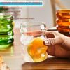 Gerippte Trinkgläser Set 2x350ml Cocktail Wassergläser Eiskaffee Saftglas Bild 3