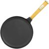 Pfannkuchenpfanne 24 cm Crêpes - Bratpfanne aus Gusseisen Omlettpfanne Blinipfanne Holzgriff Induktion Bild 3