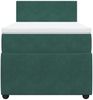 vidaXL Boxspringbett mit Matratze Dunkelgrün 90x190 cm Samt 3287611 Bild 4