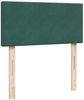 vidaXL Boxspringbett mit Matratze Dunkelgrün 90x190 cm Samt 3287611 Bild 5