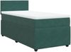 vidaXL Boxspringbett mit Matratze Dunkelgrün 90x190 cm Samt 3287611 Bild 2