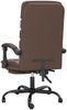 vidaXL Bürostuhl mit Massagefunktion Braun Kunstleder, Drehbar [349728] Bild 5