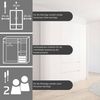 rauch Drehtürenschrank Schrank Garderobe MAINZ Breiten 91/136/181/226/271/315/360, Höhe 210cm (3 verschiedene Ausstattungen BASIC/CLASSIC/PREMIUM (inkl. SOFT-CLOSE) grifflose Front, Außentüren mit Push-to-Open Funktion MADE IN GERMANY Bild 4
