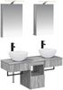 vidaXL Badezimmerschrank-Set 5 pcs Grau Sonoma 40 x 10,5 x 60,5 cm 3406276 Bild 2