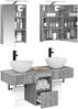 vidaXL Badezimmerschrank-Set 5 pcs Grau Sonoma 40 x 10,5 x 60,5 cm 3406276 Bild 3
