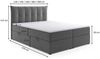 Labett Boxspringbett mit Bettkasten & H3/H4 Matratze PREMIUM 10, 160x200 180x200 200x200 (2 Bettkästen, Topper), 7-Zonen Taschenfederkernmatratze H3 oder H4 Bild 4