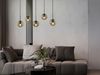 LED Pendelleuchte 5-flammig mit Rauchglas Kugeln, Breite 100cm Bild 5