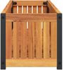 vidaXL Pflanzkübel 110x30x27,5 cm Massivholz Akazie und Stahl 367615 Bild 5