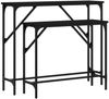 vidaXL Konsolentische 2 Stk. Schwarz Holzwerkstoff 834140 Bild 2