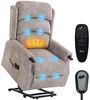 HOMCOM Relaxsessel Holzgriff, Fernbedienung, Seitentasche (Set, 1-St, 1), elektrische Aufstehhilfe, Massagemodus, Wärmefunktion Bild 2