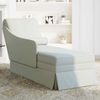 vidaXL Chaiselongue mit Nackenrolle und Rechter Armlehne Hellgrau Samt 4009782 Bild 3