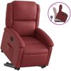 vidaXL Relaxsessel mit Aufstehhilfe Weinrot Kunstleder 3204230 Bild 2