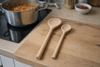 Neustanlo Kochlöffel Set Holz 25,5 cm & 21,5 cm | 2-teiliges Küchenlöffel Set | naturbelassen & lebensmittelecht | robust & hitzebeständig | ideal zum Kochen, Rühren & Servieren Bild 3