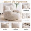 BlingBin Sitzsack Loungesessel mit Memory-Schaum-Füllung (1 St, Sessel aus Cord, ergonomischer Bodensessel mit Armlehnen), für Wohnzimmer und Schlafzimmer Bild 4