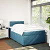 vidaXL Boxspringbett mit Matratze Dunkelblau 120x200 cm Samt 3286280 Bild 3