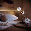 s.luce Ball Metall Pendelleuchte mit drehbarem tauschbaren Schirm Weiß Ø 20cm Bild 3