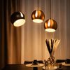 s.luce Ball Metall Pendelleuchte mit drehbarem tauschbaren Schirm Weiß Ø 20cm Bild 2