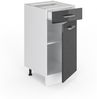 Unterschrank R-Line Anthrazit Hochglanz 40 cm mit Schublade, ohne Arbeitsplatte Vicco Bild 5