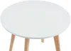 Vente-unique - LOULOUNE Essgruppe PlastikHolz, Platte Weiß - B 60 cm x H 51 cm x L 60 cm Bild 5