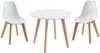 Vente-unique - LOULOUNE Essgruppe PlastikHolz, Platte Weiß - B 60 cm x H 51 cm x L 60 cm Bild 3