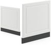 Frontblende R-Line Weiß Landhaus 60 cm ohne Arbeitsplatte Vicco Bild 3