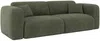 Vente-unique - Sofa mit Schlaffunktion 4-Sitzer - Melierter Stoff - Grün - POGNI von Maison Céphy Bild 4