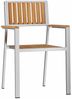 vidaXL Gartenstuhl 2 pcs Massiv Teakholz und Edelstahl 42006203 Bild 4