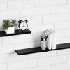 vidaXL Regalbrett 4 pcs Schwarz 100 x 10 x 1,5 cm Holzwerkstoff 875065 Bild 4