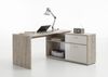 FMD Möbel - DIEGO - Winkelschreibtisch - melaminharzbeschichtete Spanplatte - Sandeiche Nb/Hgl weiß - 138 x 75 x 138cm Bild 3