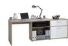 FMD Möbel - DIEGO - Winkelschreibtisch - melaminharzbeschichtete Spanplatte - Sandeiche Nb/Hgl weiß - 138 x 75 x 138cm Bild 5