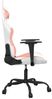 vidaXL Gaming-Stuhl mit Massagefunktion Weiß und Rosa Kunstleder 345408 Bild 4