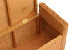 Sitzbank M92 Garderobenbank Bank Sitzhocker, mit Stauraum Kissen Kubu Rattan 88cm ~ honigfarben Bild 5