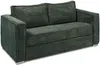 Vente-unique - LORETO Sofa SamtStoff Grün - B 223 cm95 cm x H 90 cm x L 195 cm Bild 4