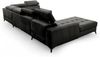 AX LIVING Schwarze Eckcouch mit Schlaffunktion Arkucio U 345cm Breite L Bild 4