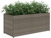 vidaXL Hochbeet mit 2 Fächern Grau 72x30x32 cm Poly Rattan 366424 Bild 4